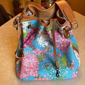 Dooney & Bourke Hydrangea Monogram Tasha Drawstring Bag